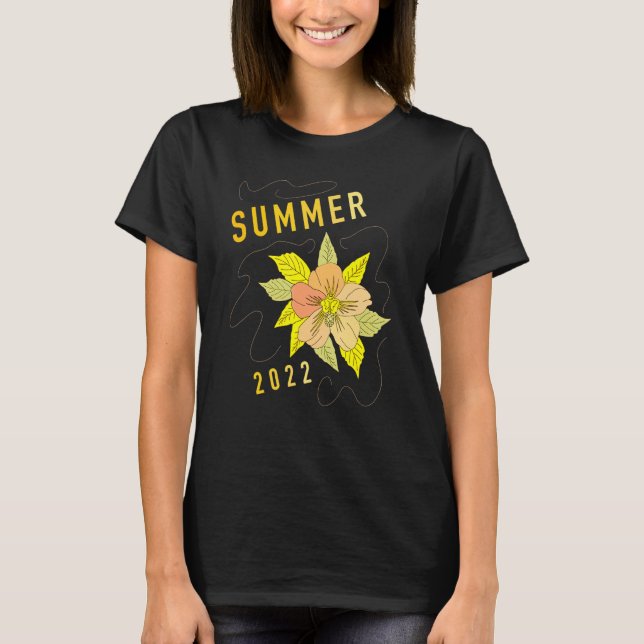 Pretty Flower For Summer 2022 Cool Graphic For Gar T-Shirt (Front)