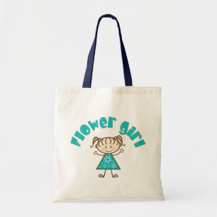 Pretty Flower Girl Tote Bag