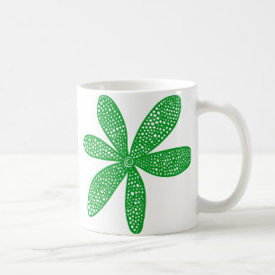 Pretty Flower - Grass Green Coffee Mug