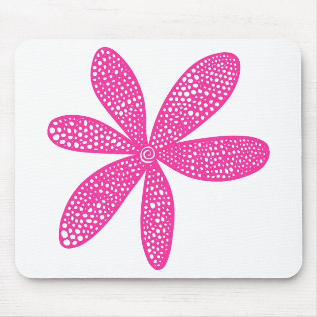 Pretty Flower - Hot Pink Mouse Mat (Front)
