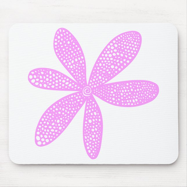 Pretty Flower - Light Violet Mouse Mat (Front)