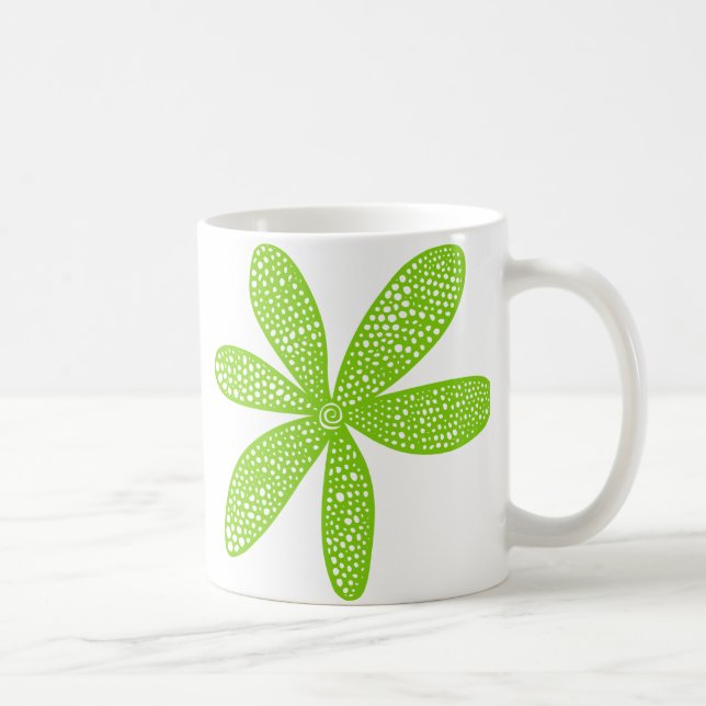 Pretty Flower - Martian Green Coffee Mug (Right)