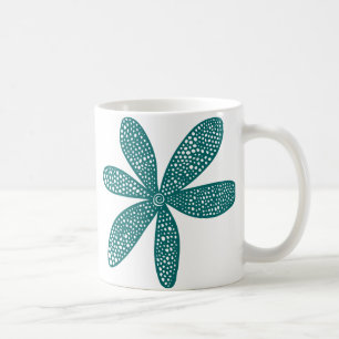 Pretty Flower - Moss Green Coffee Mug