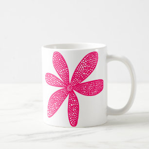 Pretty Flower - Neon Red Coffee Mug