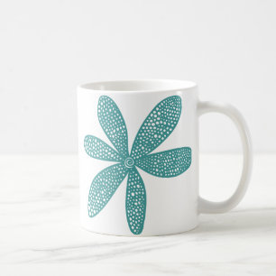 Pretty Flower - Ocean Green Coffee Mug