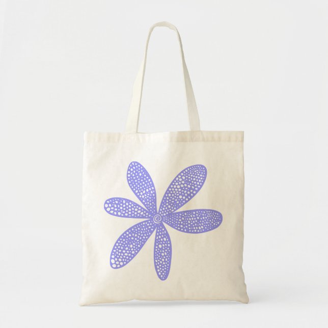 Pretty Flower - Pastel Blue Tote Bag (Front)