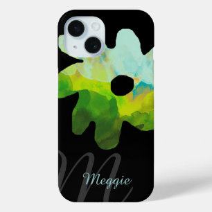 pretty flower personalised iPhone 15 case