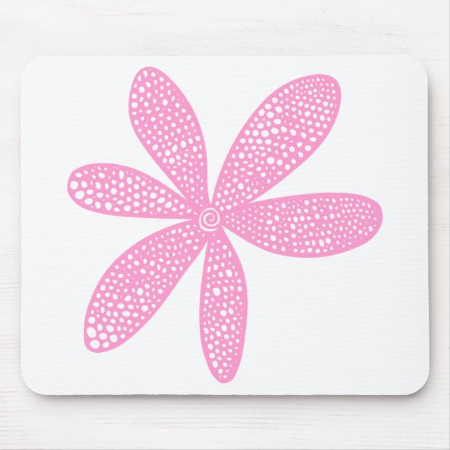 Pretty Flower - Pink Mouse Mat (Front)