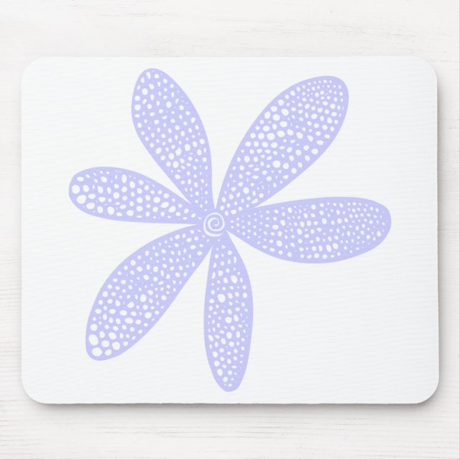 Pretty Flower - Powder Blue Mouse Mat (Front)