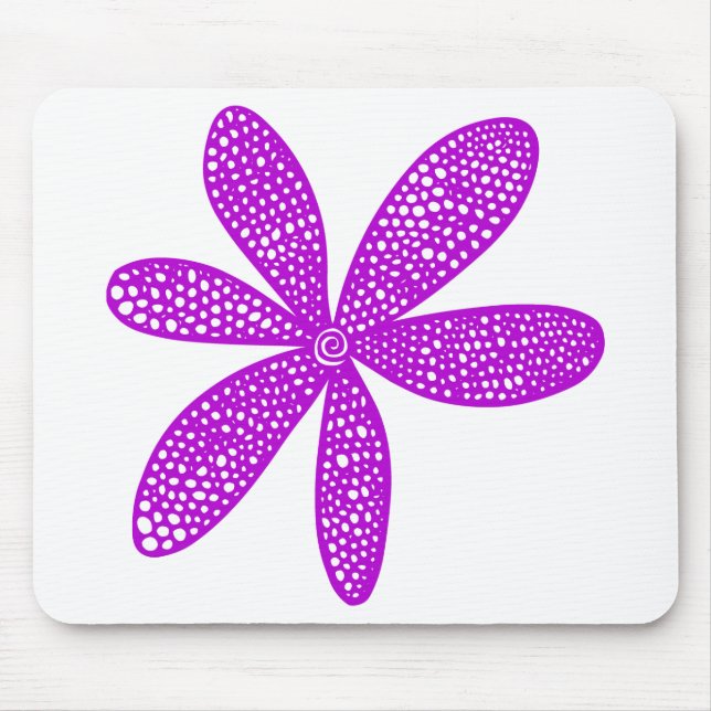 Pretty Flower - Purple Mouse Mat (Front)