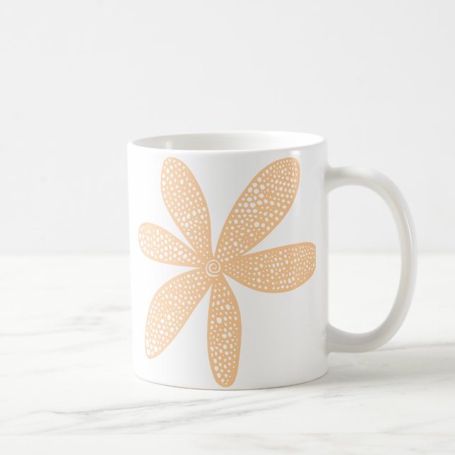 Pretty Flower - Sand Coffee Mug (Right)