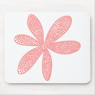Pretty Flower - Soft Pink Mouse Mat
