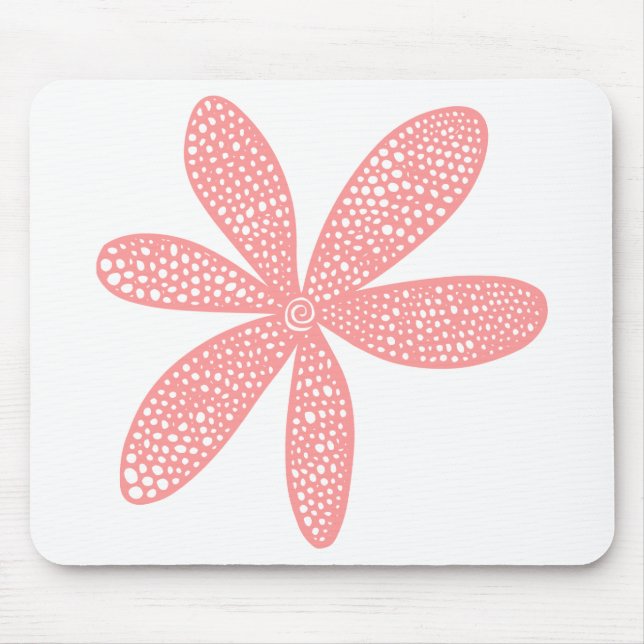 Pretty Flower - Soft Pink Mouse Mat (Front)