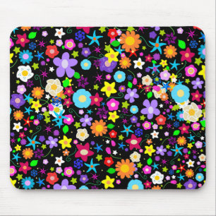 Pretty Flower Star Mouse Mat