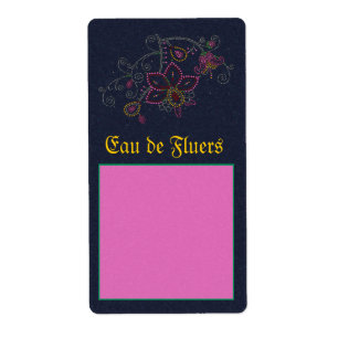 Pretty Flowers Apothecary Label