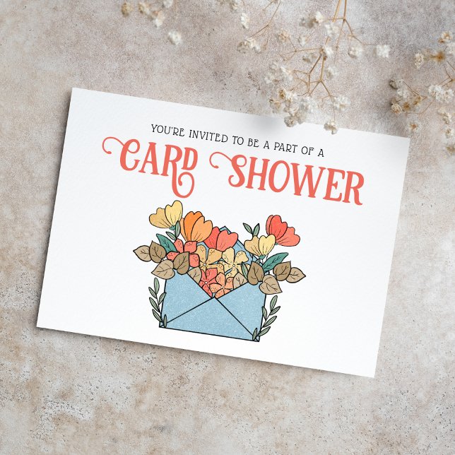 Pretty Flowers Card Shower by Mail Invitation (Creator Uploaded)