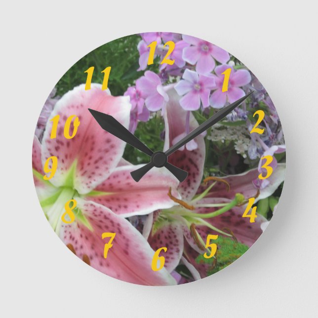 Pretty Flowers Clock (Front)