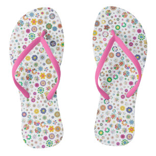 Pretty flowers - colourful Flip Flops
