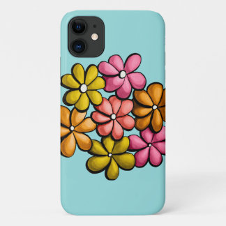 Pretty Flowers Colourful Girly iPhone 11 Case
