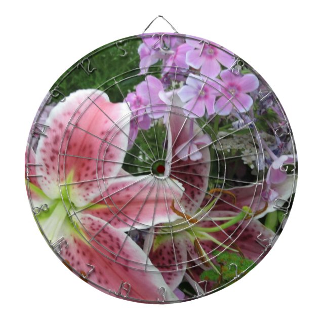 Pretty Flowers Dartboard (Front)