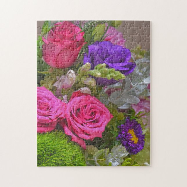 Pretty Flowers Floral Art Puzzle (Vertical)