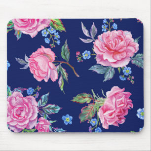 Pretty Flowers Floral Mouse Pad