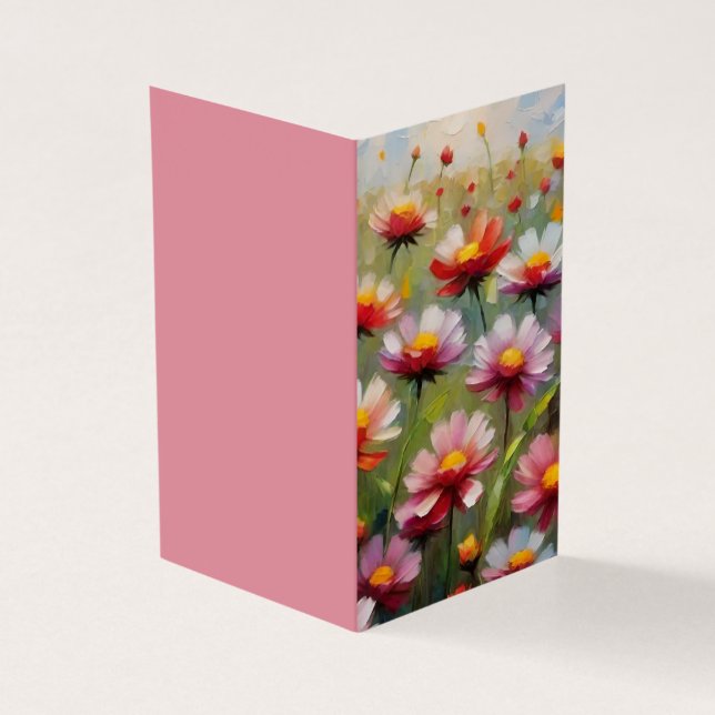Pretty Flowers Folded Card (Outside)