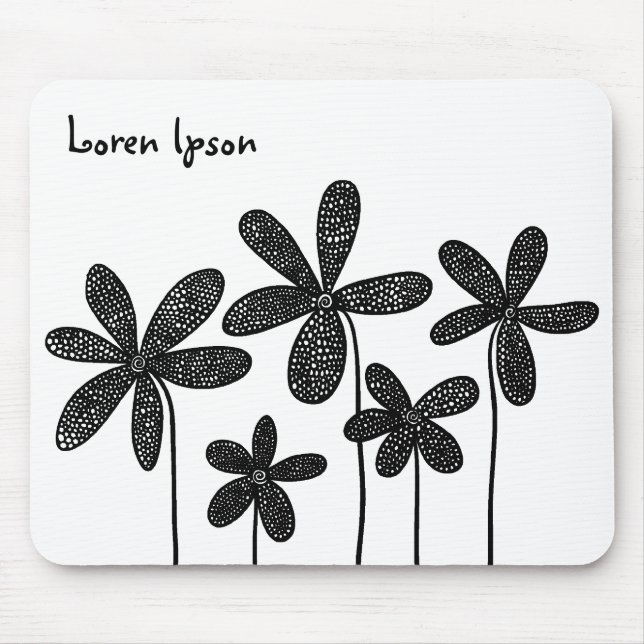 Pretty Flowers Mouse Mat (Front)