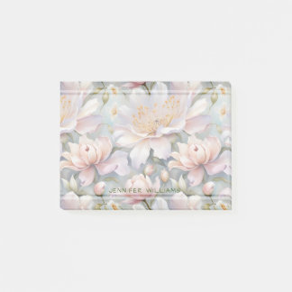 Pretty Flowers Pattern Peyonies Floral Post-it Notes