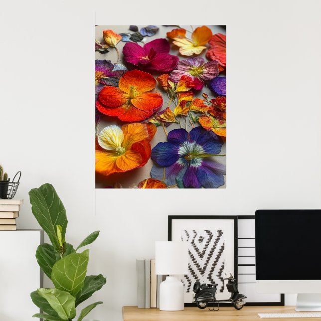 Pretty Flowers Poster (Home Office)