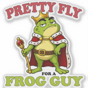 Pretty Fly For A Frog Guy Frog King Mascot
