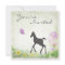 Pretty Foal and Butterfly Horse Baby Shower Invite