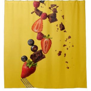 Pretty Food Shower Curtain