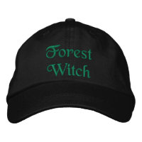 Pretty Forest Witch Quote Green Black