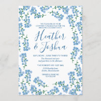Pretty Forget Me Nots Floral Wedding