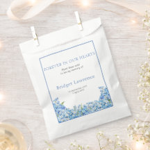 Pretty forget-me-nots funeral seed packet