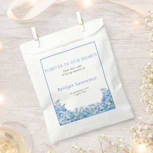 Pretty Forget-me-nots Funeral Seed Packet Favour Bags