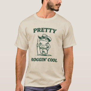 Pretty Froggin Cool Frog Toad Meme Lovers Vintage T-Shirt