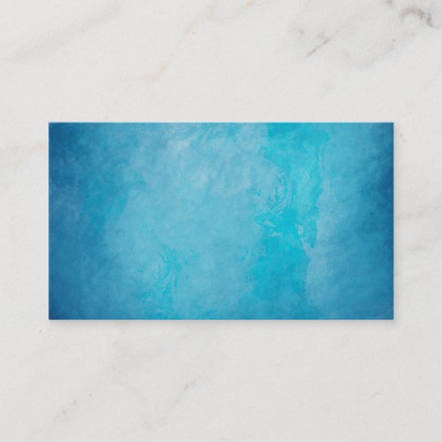 Pretty Frozen Water Background Business Card (Front)