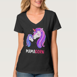 Pretty Funny Mamacorn Mama Unicorn Mum And Baby T-Shirt