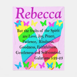 PRETTY GALATIANS 5 PERSONALIZED FLEECE BLANKET