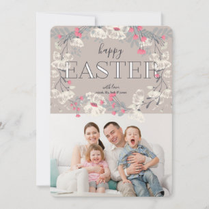 Pretty Garden Easter Photo Invitation