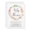Pretty Garden Wreath Baby Shower Invitation