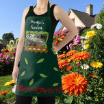Pretty gardening flower garden lover personal apron<br><div class="desc">Pretty gardening flower plant garden lover personal Apron.
Add your own name and text to personalise.</div>