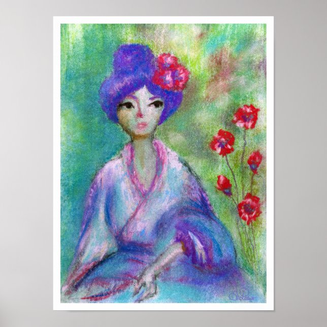 'Pretty Geisha' Archival Print with White Border (Front)
