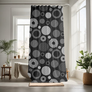 Pretty Geometric decorative eye-catching  Shower Curtain