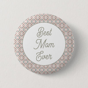 Pretty Geometric Pattern  6 Cm Round Badge