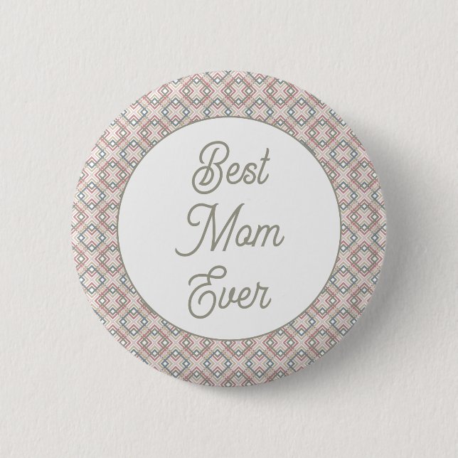 Pretty Geometric Pattern  6 Cm Round Badge (Front)