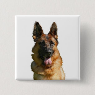 Pretty German Shepherd Button