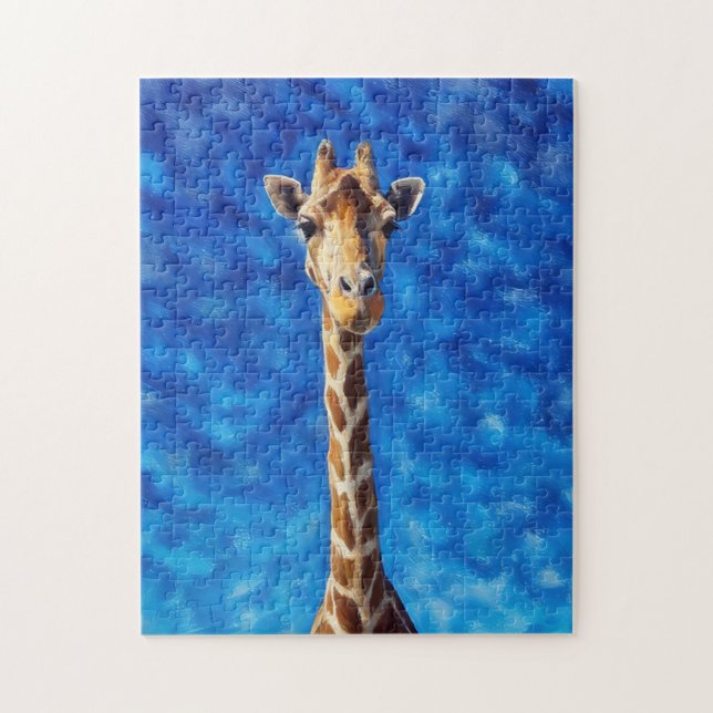 Pretty Giraffe Wild Animal Art Puzzle (Vertical)